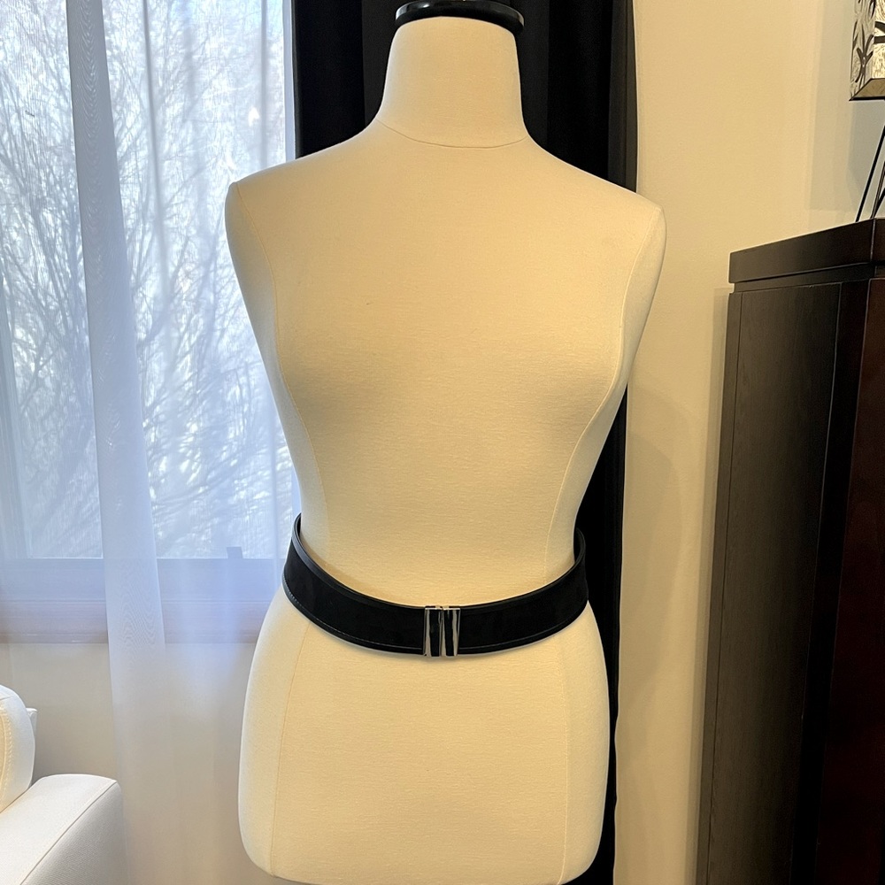 Eloquii Black Leather Belt